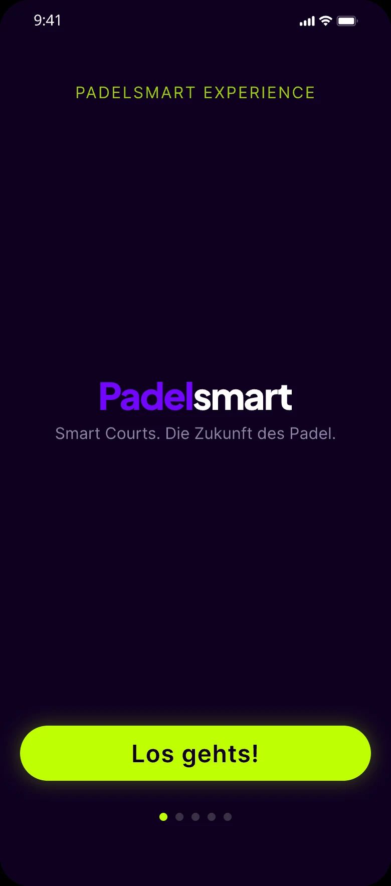 PadelSmart App — Onboarding