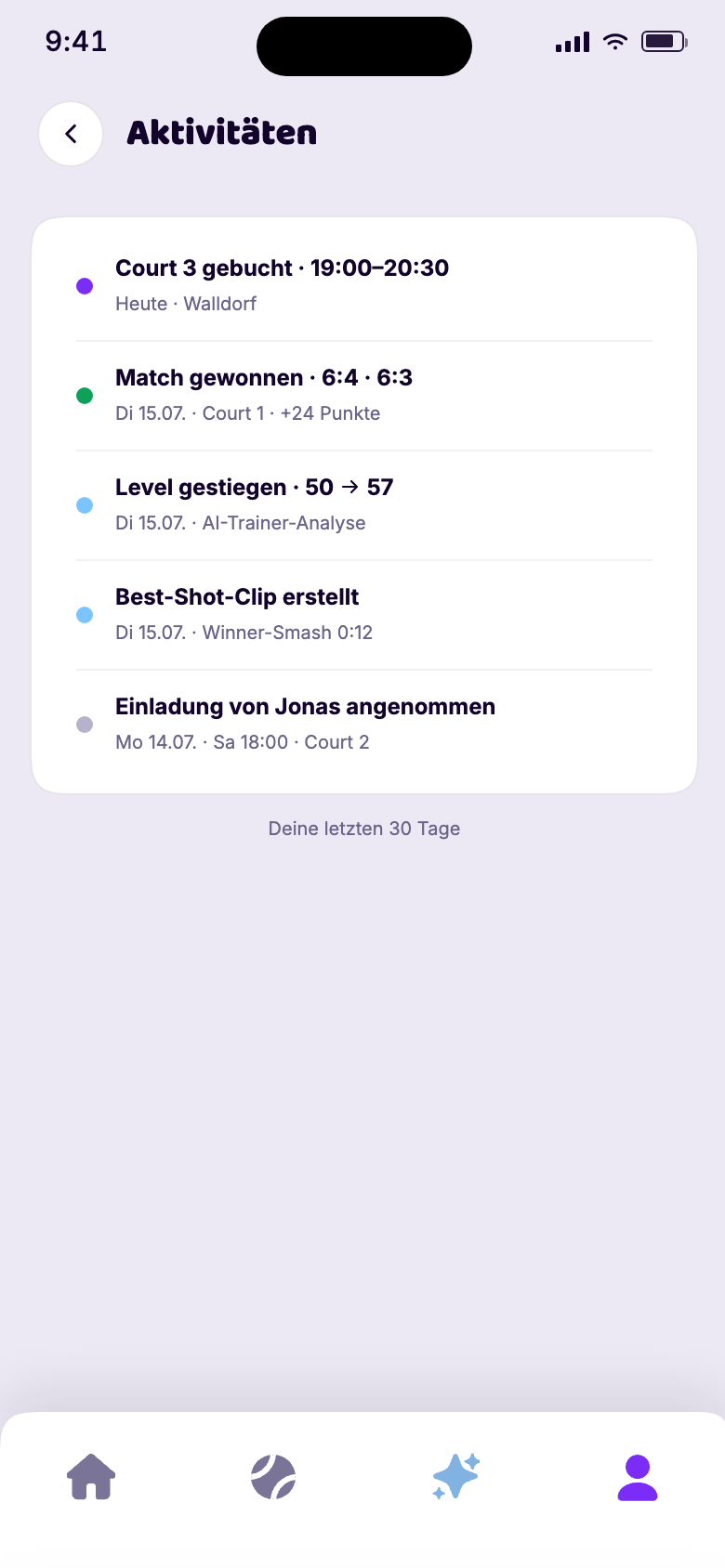 App-Vorschau: Aktivit&auml;ten deiner Crew
